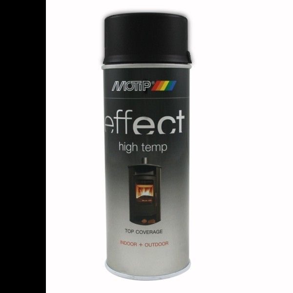 MOTIP DECO EFFECT HITTEBESTENDIGE LAK ZWART SPUITBUS 400ML