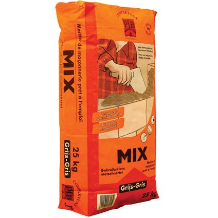 PTB-MIX GEBRUIKSKLARE MORTEL 25KG