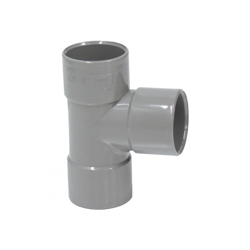 Sanitair T-stuk Grijs Ø100mm - 87° F/F