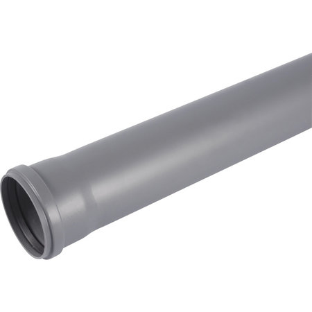 RIOOLBUIS  BENOR Ø110MM-3M GRIJS MET MOF