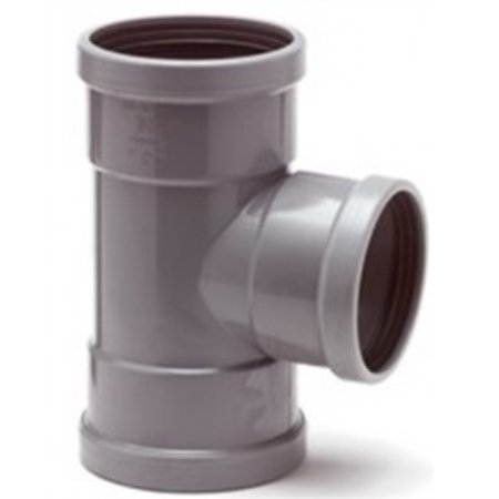 RIOOL T-STUK Ø110MM-87° M/M/M/GRIJS