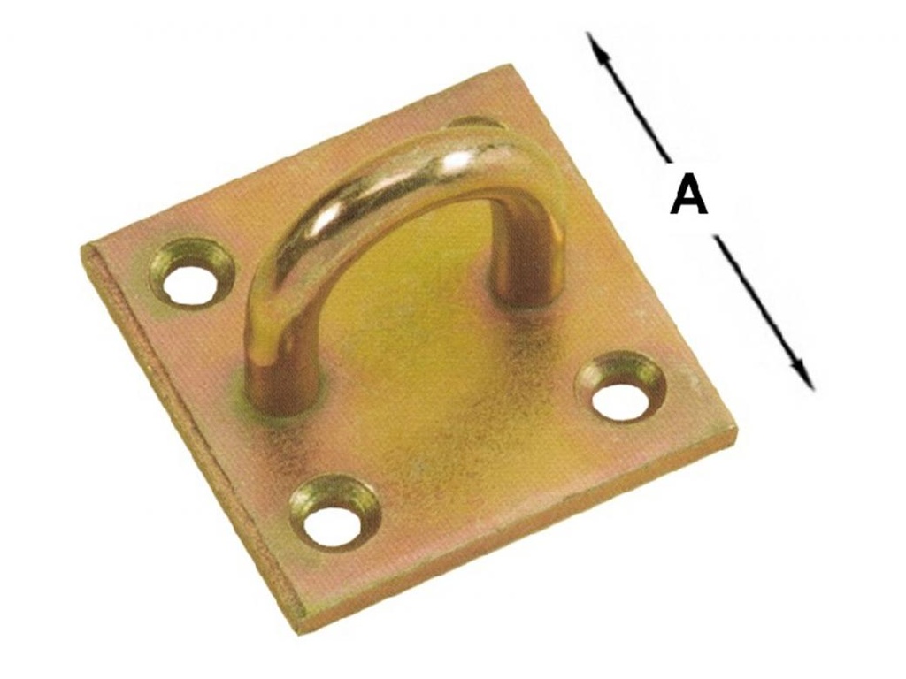 Aanlegbeugel Op Vierkante Schroefplaat 8mm-40x40mm