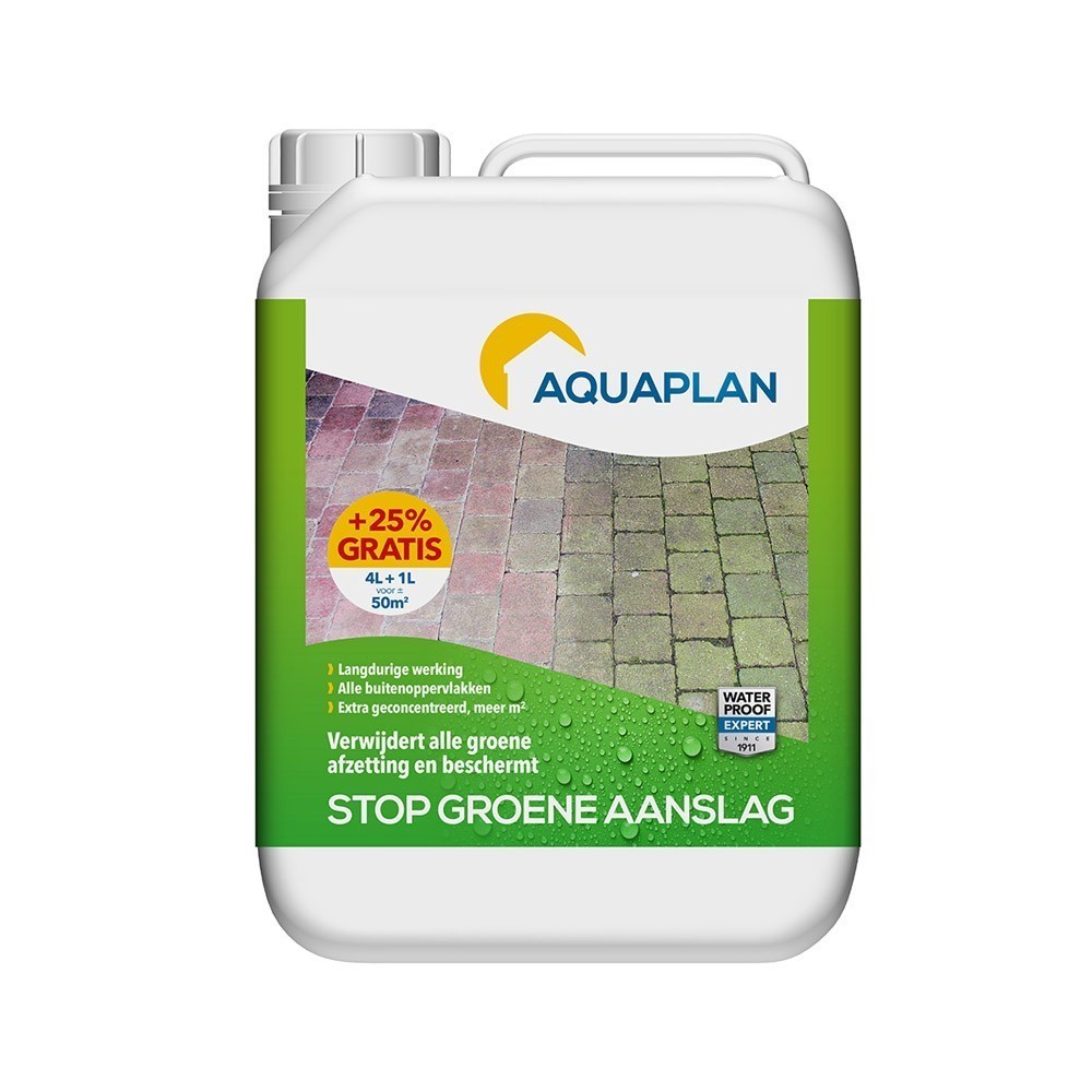 AQUAPLAN STOP Groene Aanslag 4L+25%