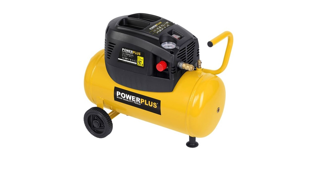 Powerplus POWX1725 Compressor 1100W 24L Geen Olie