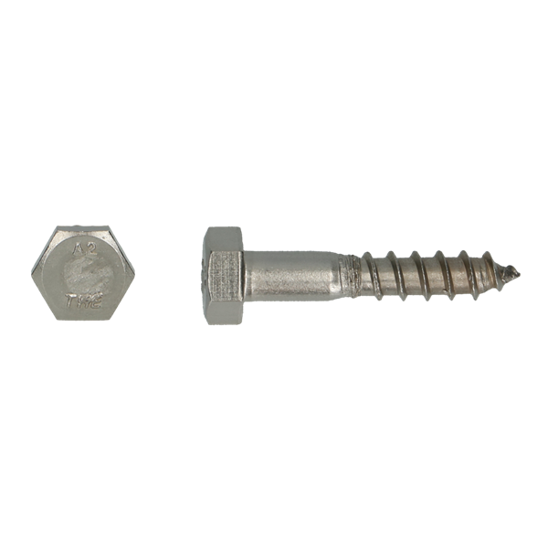 Houtdraadbout DIN 571 Ø10x 80 A2 50S