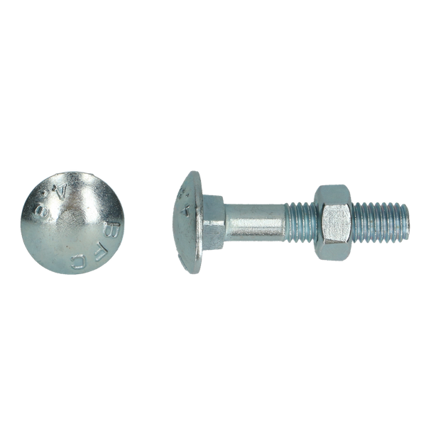 Houtbout 4.8 DIN 603/555 M12x200 Zn 25S