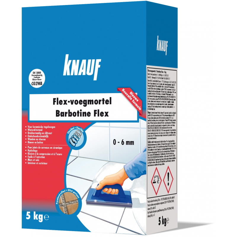 KNAUF FLEX-VOEGMORTEL WIT 5KG