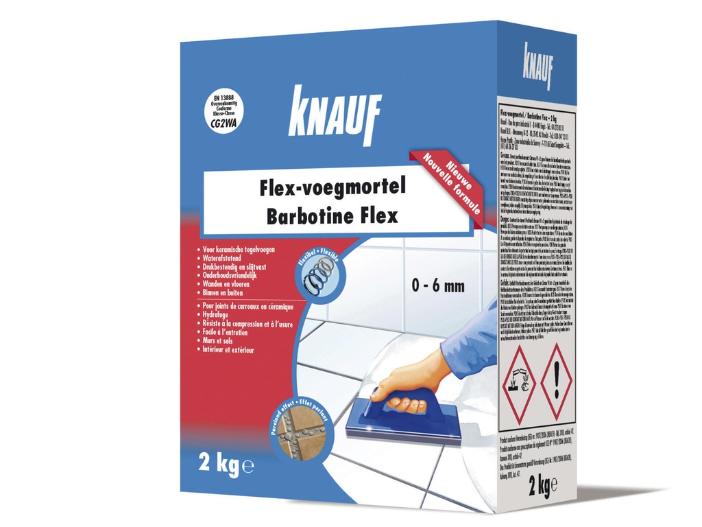 KNAUF FLEX-VOEGMORTEL WIT 2KG