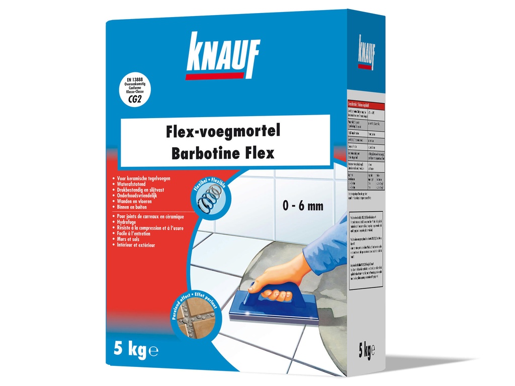 KNAUF FLEX-VOEGMORTEL ANTRACIET 5KG