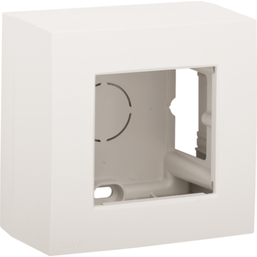 NIKO Enkelvoudige opbouwkit, white 101-80100