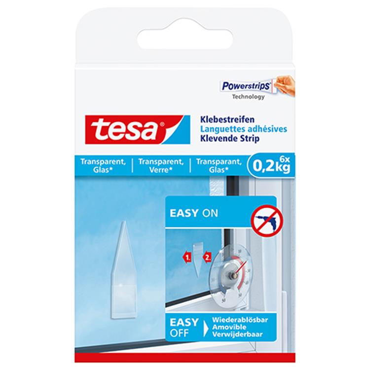 TESA POWERSTRIPS TRANSPARANT 200G