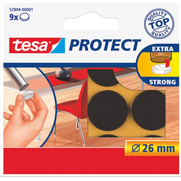 TESA BESCHERMVILTJES BRUIN Ø26 9S