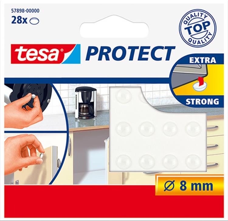 TESA ANTI-SLIP NOPPEN TRANSPARANT Ø8mm 28ST