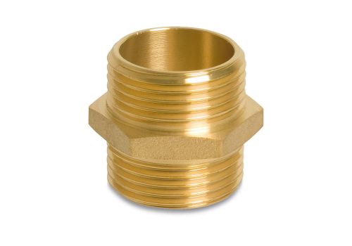 KOPER DUBBELE NIPPEL MM 1/8" LOS