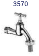 Dubbeldienst Kraan Verchroomd Blinkend 3/4"