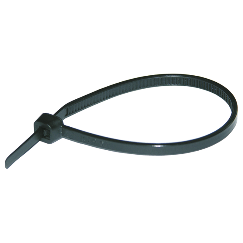 KABELBANDEN ZWART UV-BESTENDIG 368X4 100st HAUPA