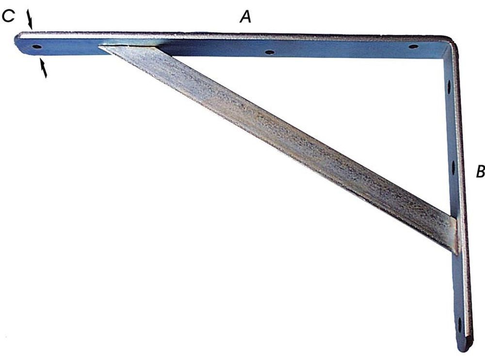 VERSTERKTE PLANKDRAGER ZWAAR VERZINKT 500X330MM