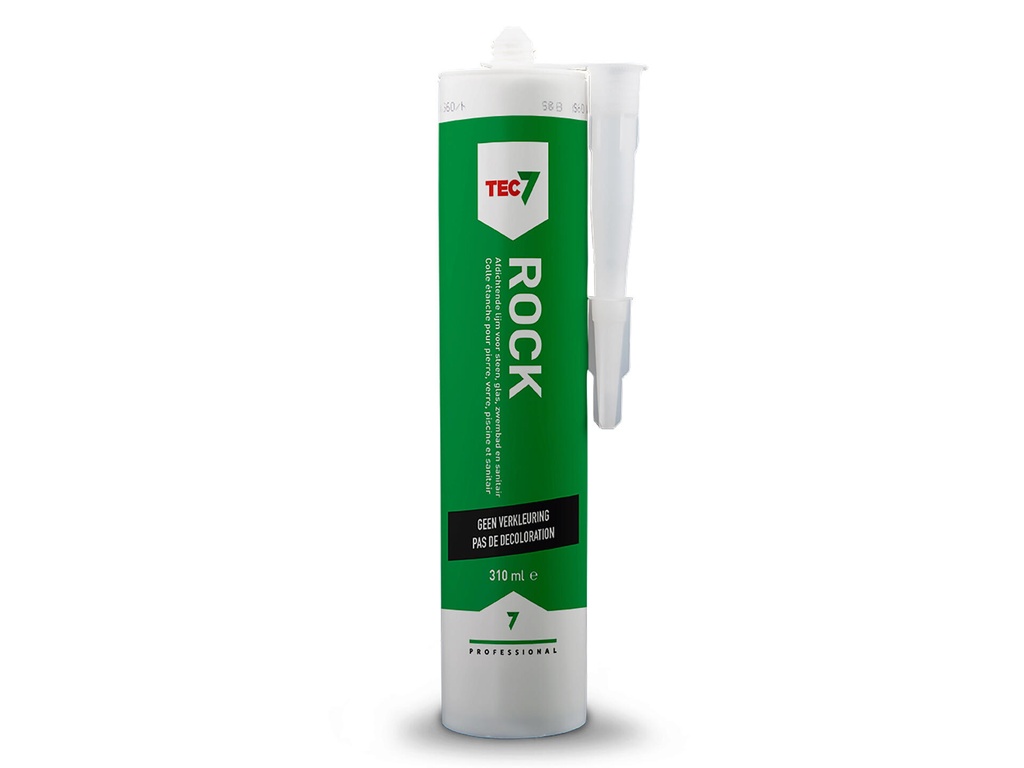 Tec7 ROCK TRANSPARANT 310ml ELASTISCHE AFDICHTINGSKIT