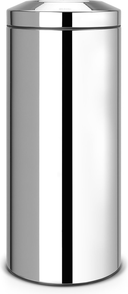 Brabantia Prullenbak met Vlamdover 30L Brilliant Steel