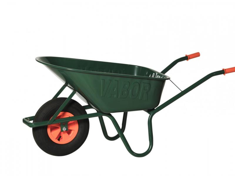 Vabor Rondneuskruiwagen 90L bak gelakt 1.1mm PP velg, 2 ply