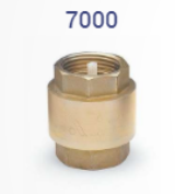 TERUGSLAGKLEP MESSING 1" V/V