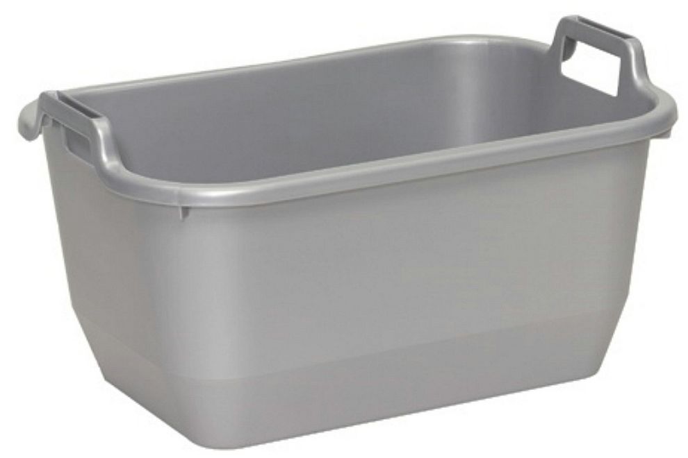Wasmand Gesloten Rechthoekig 63X45X29CM -65L Grijs