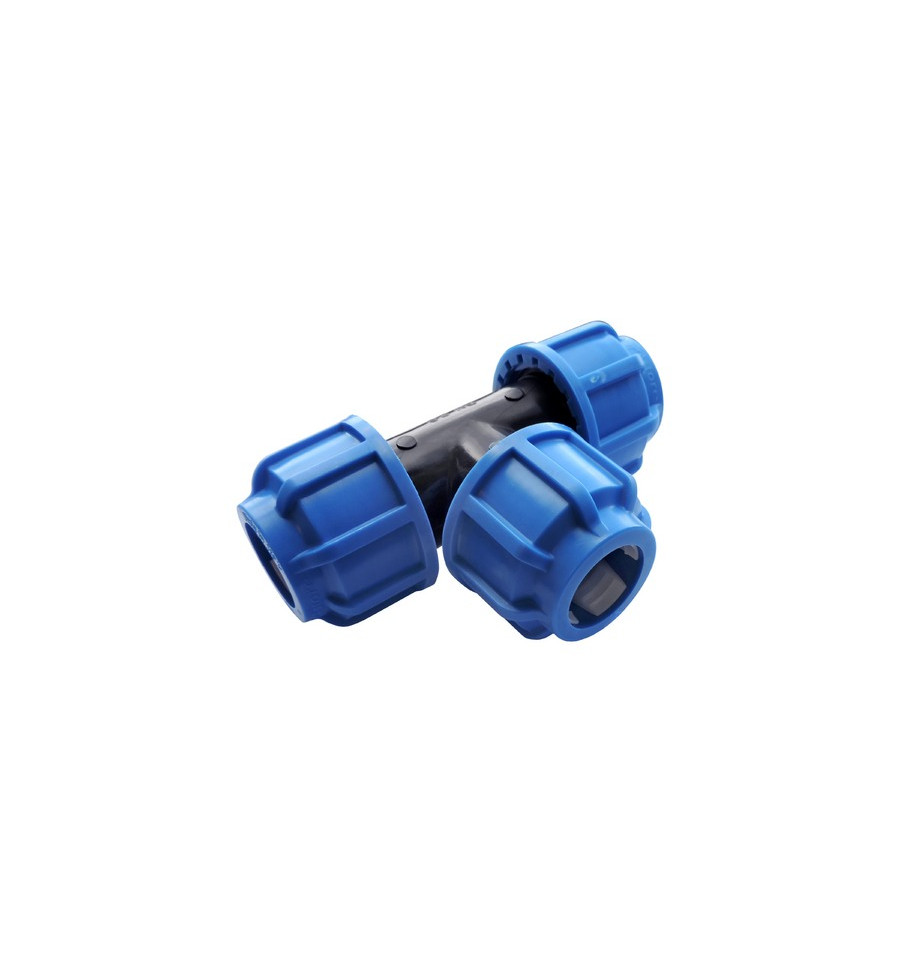 SNELFITTING T VOOR PE-DARM  Ø25 X Ø25 X Ø25