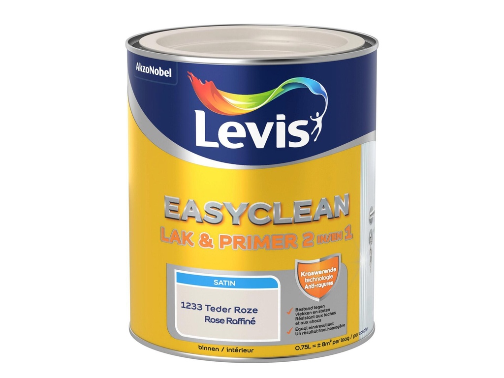 LEVIS EASYCLEAN LAK & PRIMER 0,75l teder roze