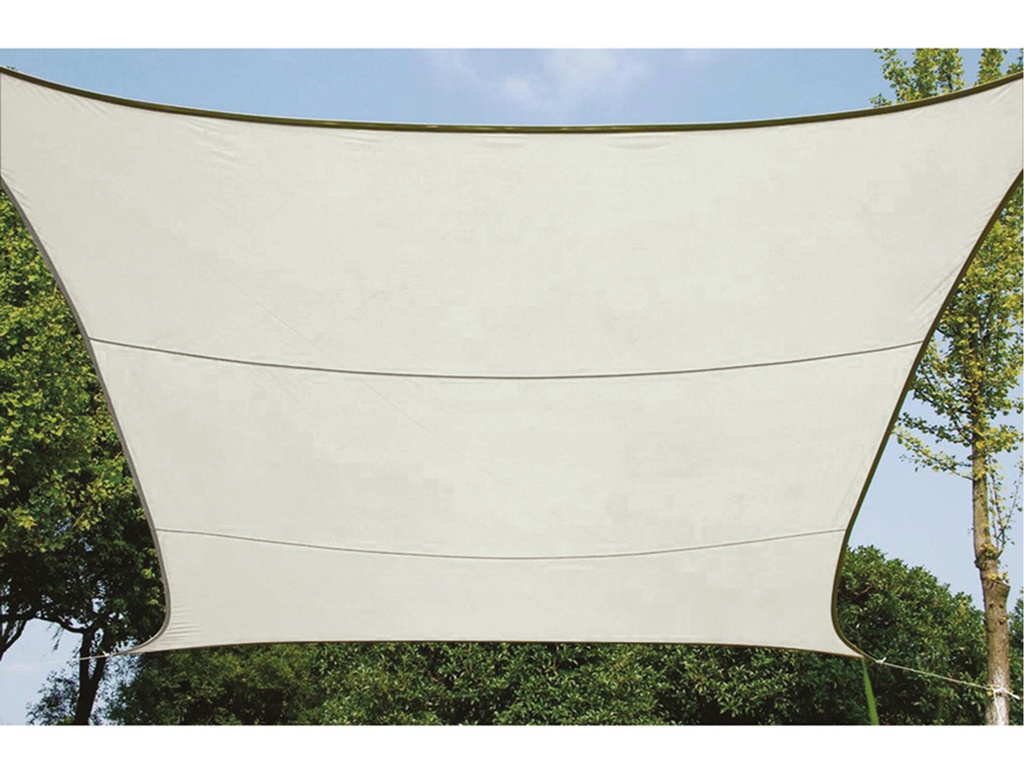 SCHADUWZEIL POLYESTER 3,6X3,6m Crème