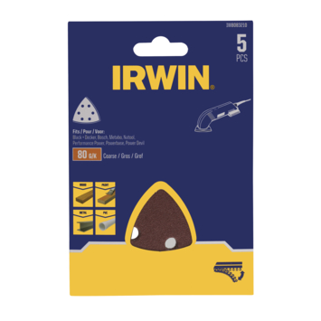 IRWIN Schuurstroken Delta 92x92x92mm Zelfklevend K80