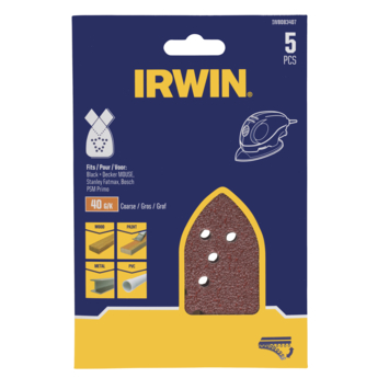 IRWIN Schuurstroken Handpalm 130x90mm Standaard K40