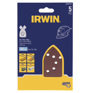 IRWIN Schuurstroken Handpalm 130x90mm Standaard K180