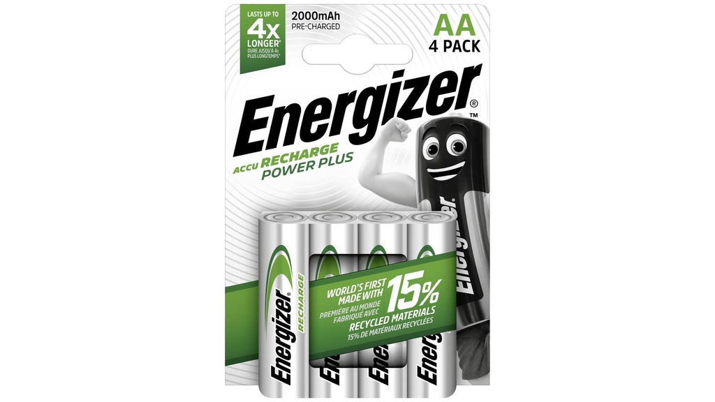 ENERGIZER BATTERIJEN OPLAADBAAR AA 4st 2000mAh