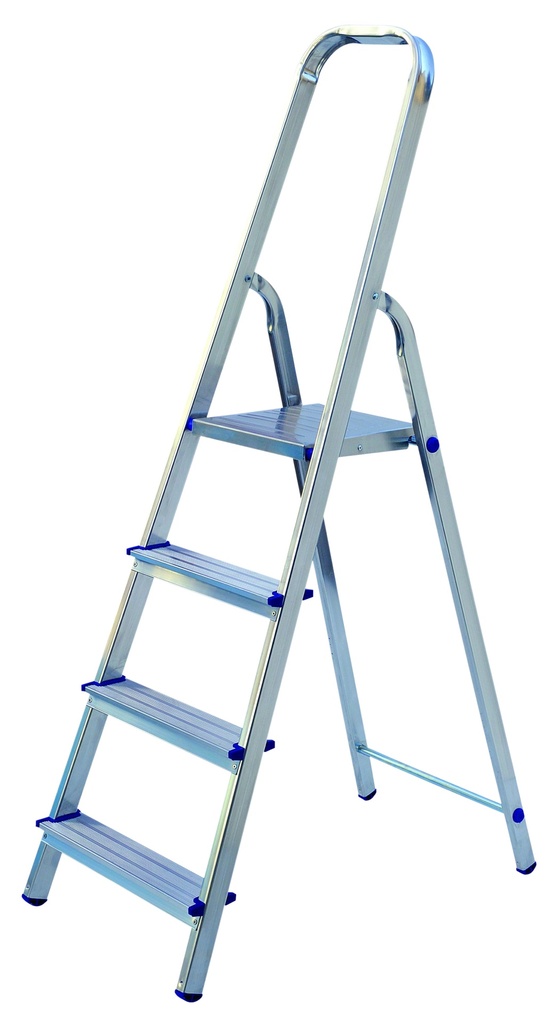 Starcko Huishoudtrap aluminium 4 treden