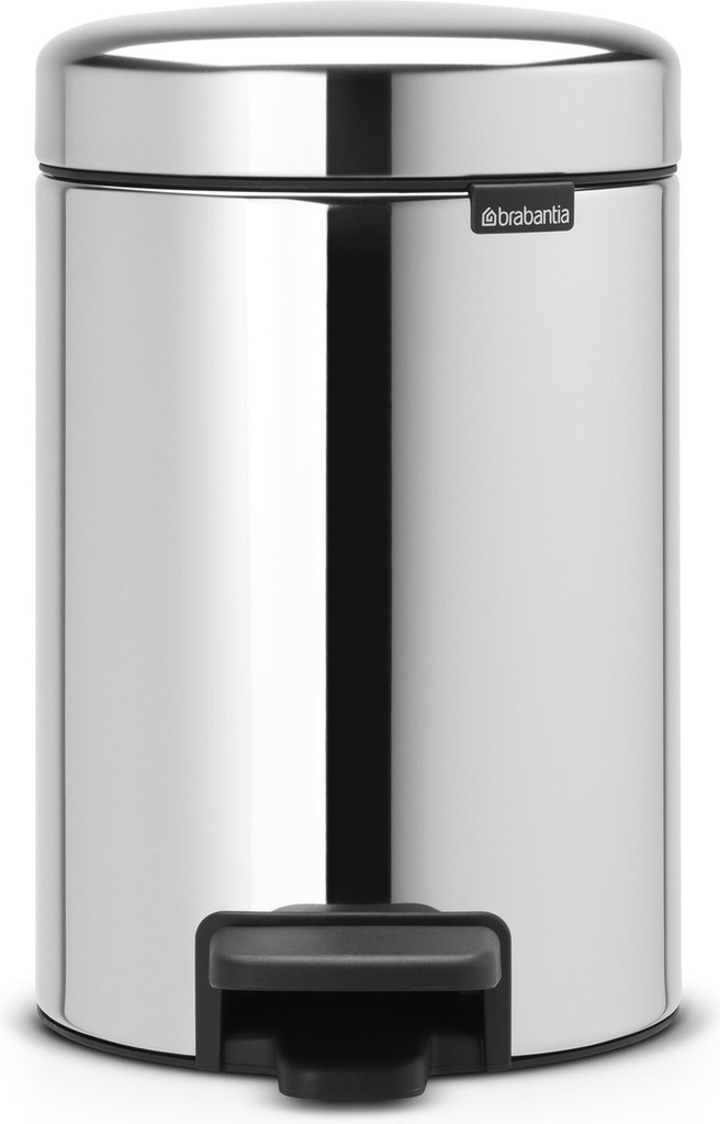 Brabantia Pedaalemmer NEWICON, 3L Brilliant Steel