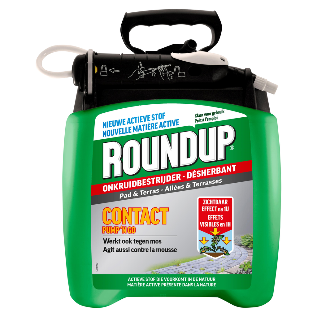 Roundup Onkruidbestrijder Contact Pump 'N' Go Pad & Terras 5l