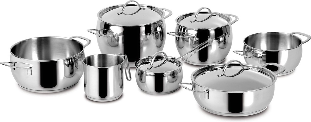 LAGOSTINA - Kookpottenset EUFORIA - 11 delig - Inductiebestendig - INOX 