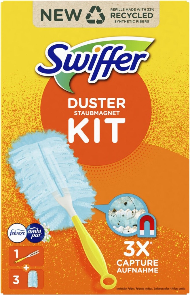 Swiffer Duster Kit Houder + 3 Vullingen
