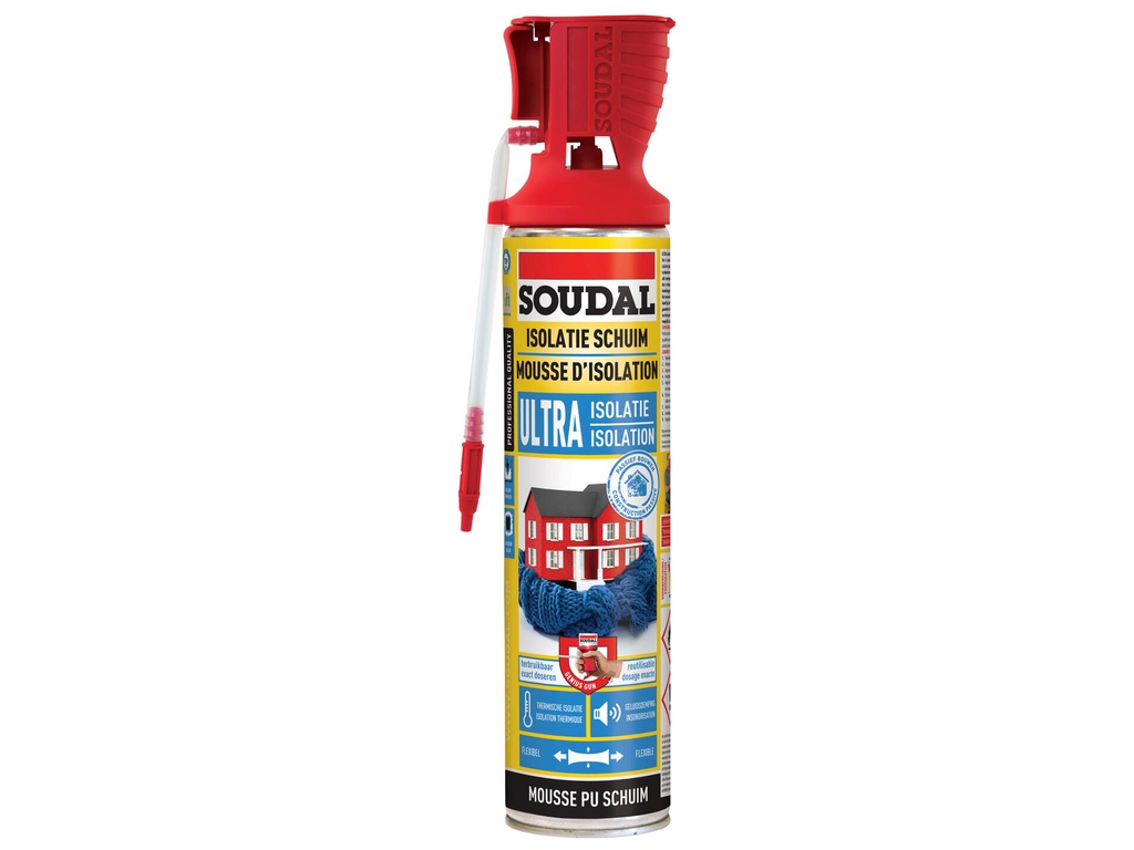 SOUDAL PU-SCHUIM ULTRA ISOLATIE 600ml