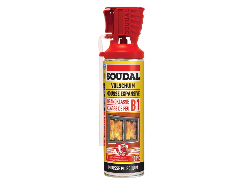 SOUDAL PU-SCHUIM BRANDKLASSE B1 500ml