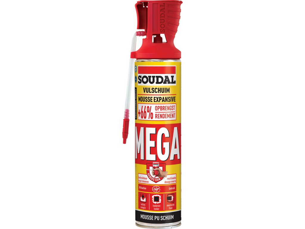 SOUDAL MEGA PU-SCHUIM 600ml