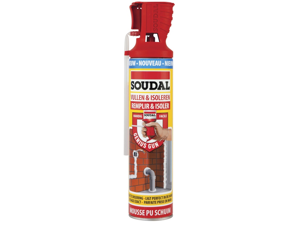 SOUDAL GENIUS GUN PU-SCHUIM 600ml