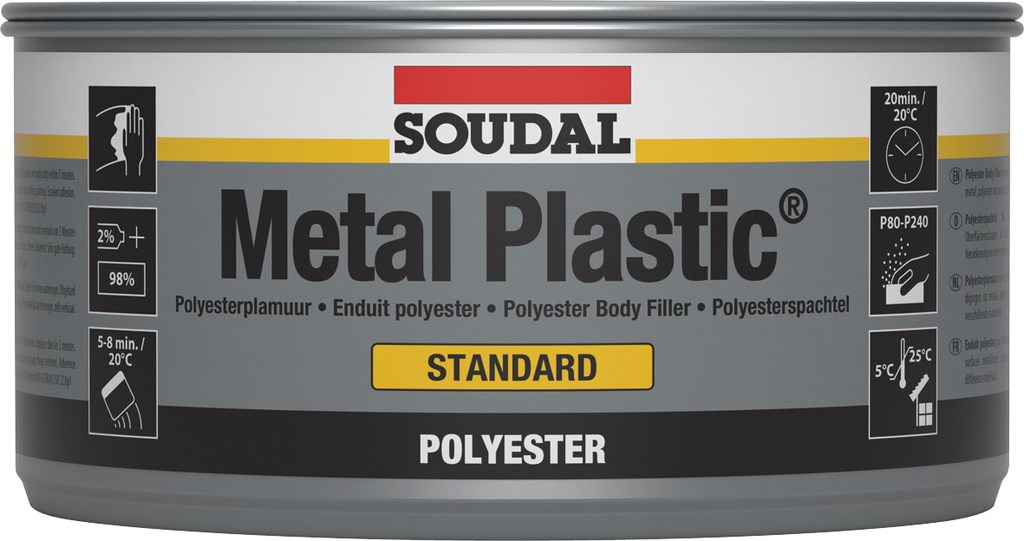 SOUDAL METAL PLASTIC POLYESTER 1KG