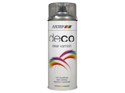 MOTIP DECO VERNIS HOOGGLANS SPUITBUS  400ml