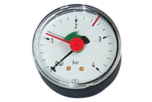 [A48000] Universele manometer Ø63mm - 4bar-1/4"m aansl. achter