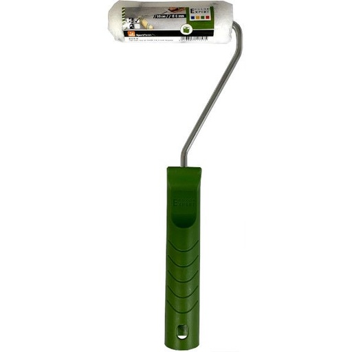 [86332999] BEITSROLLER 10CM Ø17 NYLON12 GRIJZE STREEP + BEUGEL