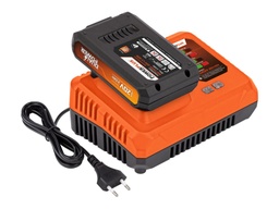 [POWDP9062] Powerplus POWDP9062 DUAL POWER Batterij en lader 20V 2.0Ah (20V Tools)