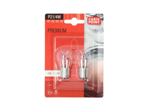 [0760104] Carpoint Premium Autolampen P21/4W 2 Stuks