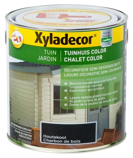 Xyladecor Tuinhuis Color Houtskool 2,5 L