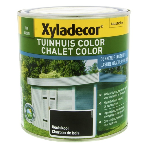 Xyladecor Tuinhuis Color Houtskool 1 L
